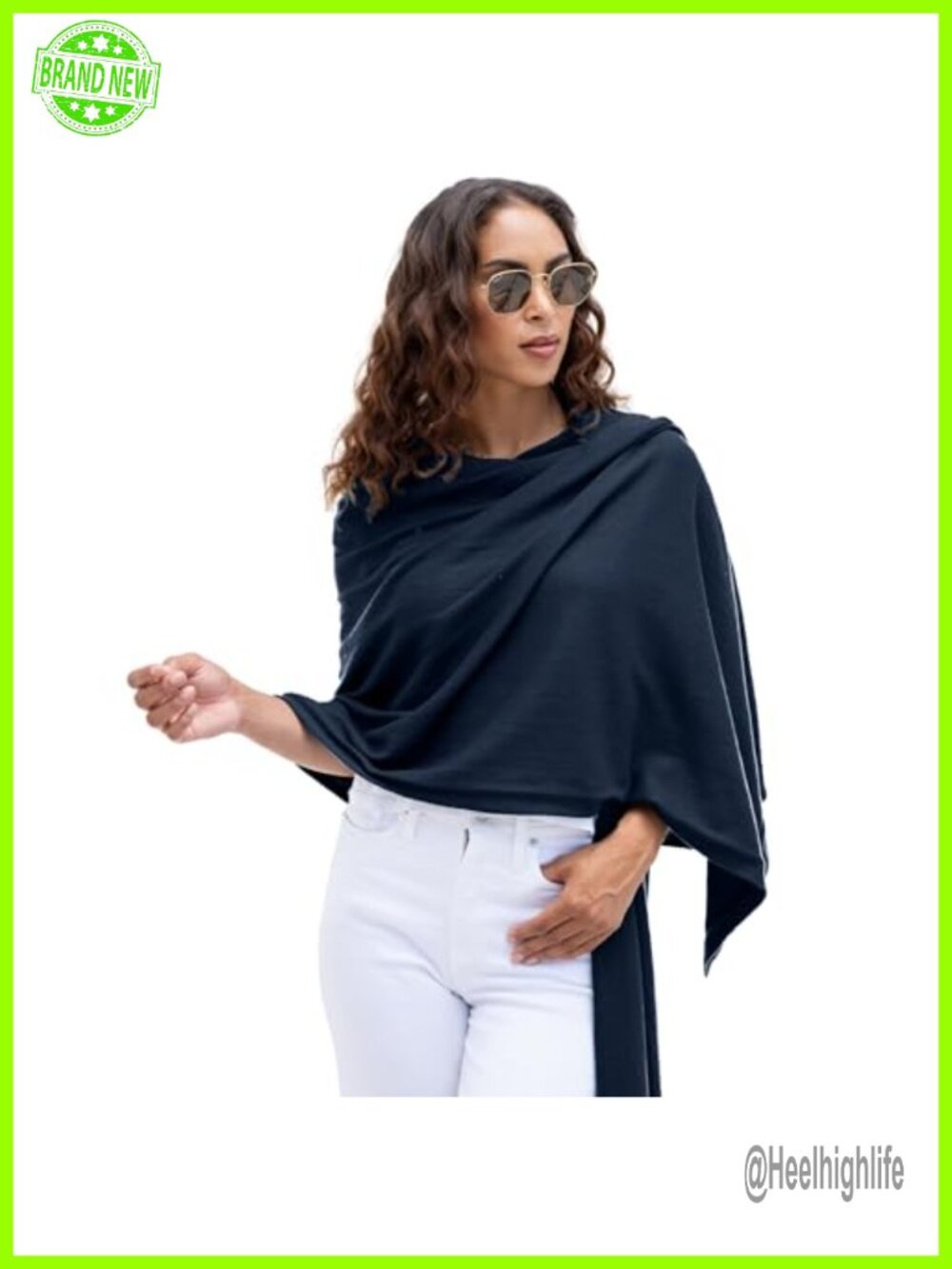 Organic Cotton Travel Scarf Wrap Shawl Lightweight Women